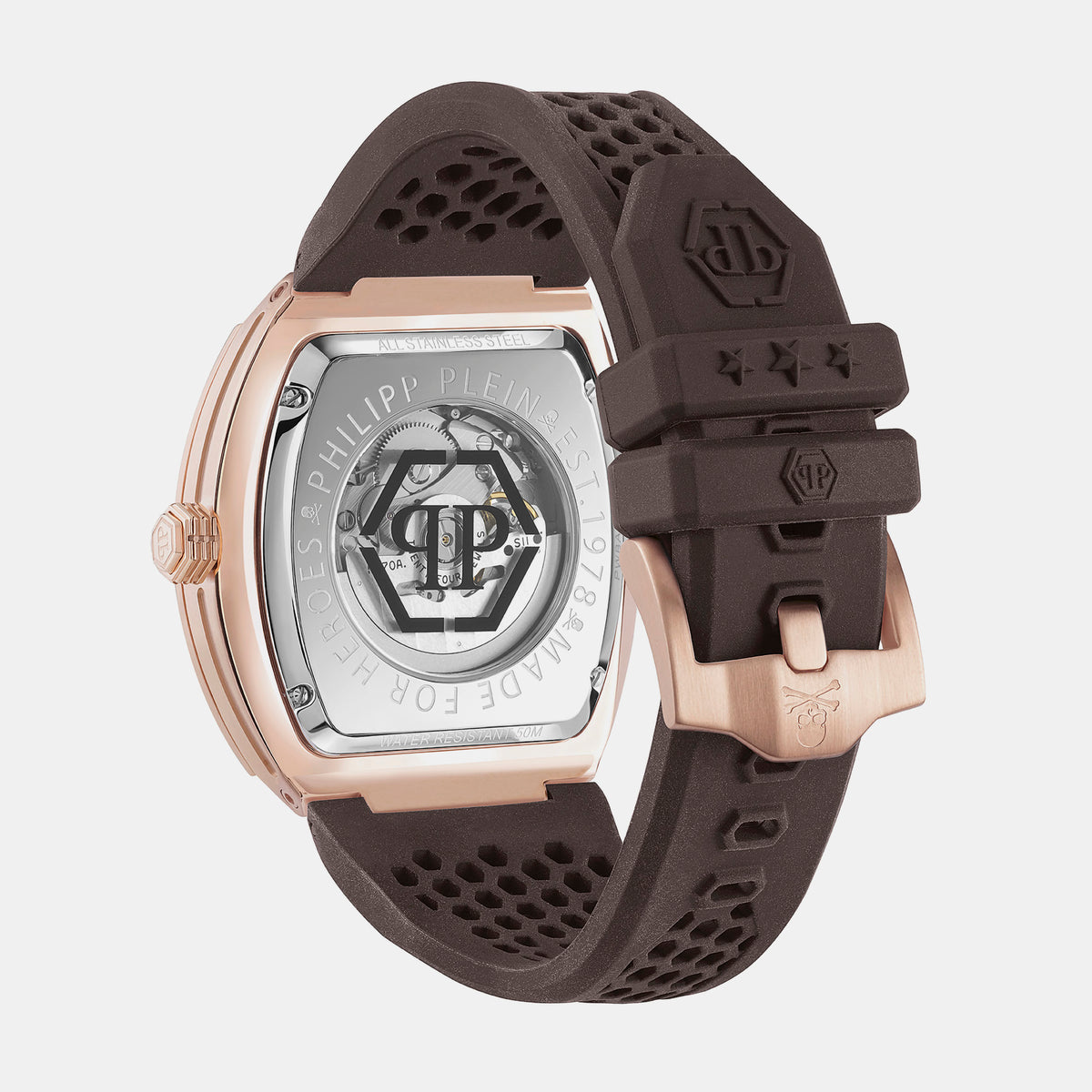 Philipp Plein Men Tonneau Black watch