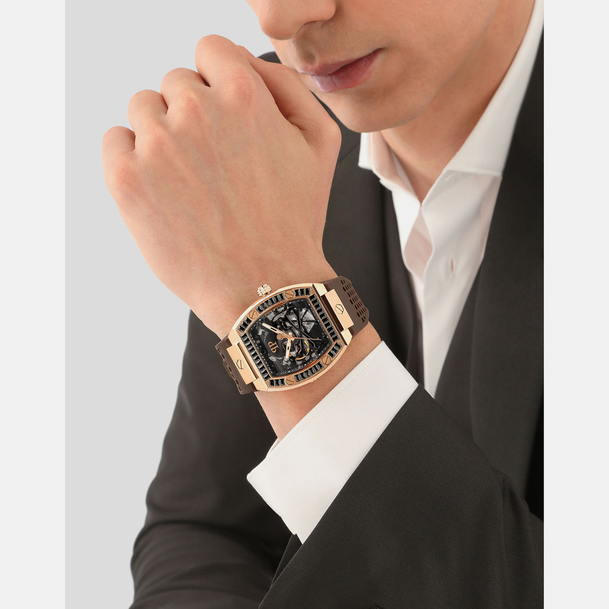 Philipp Plein Stainless steel Tonneau watch