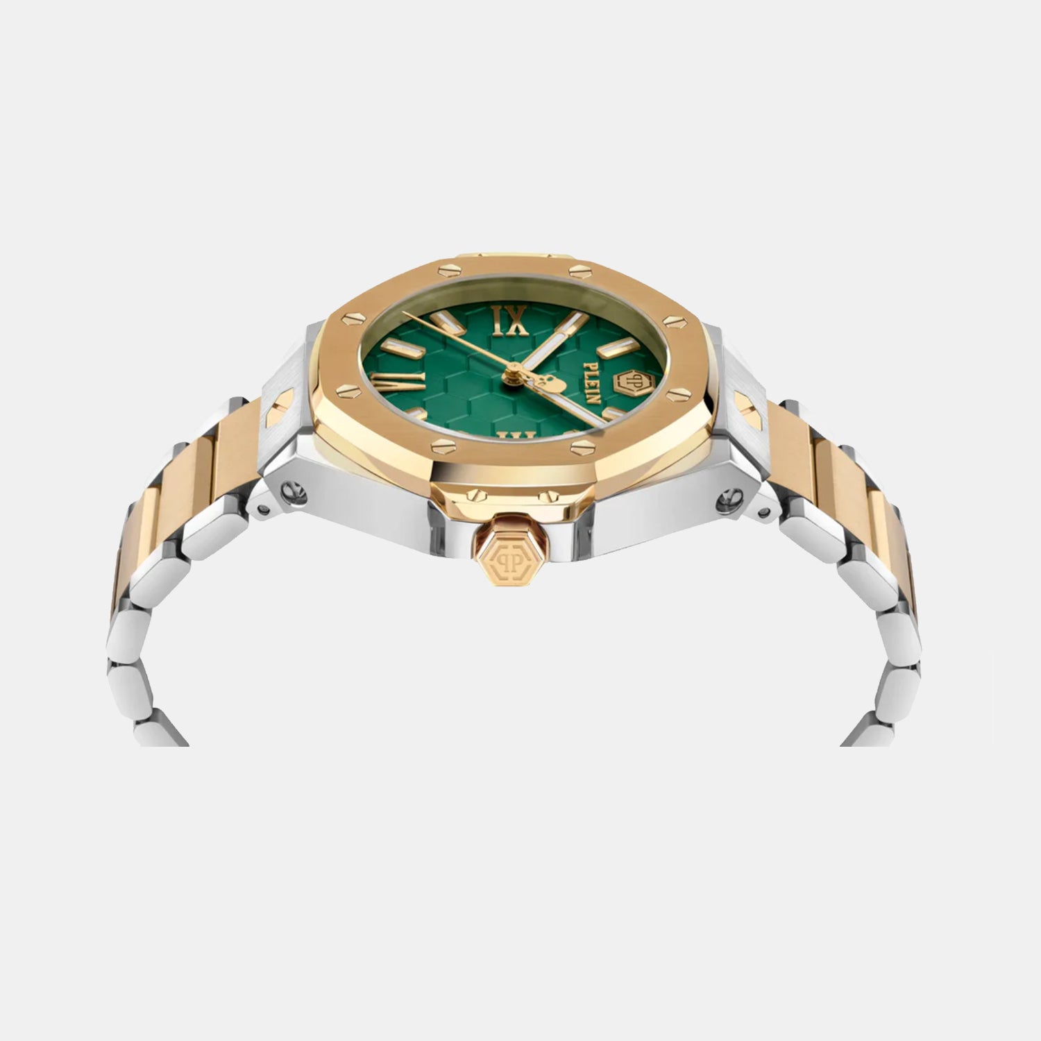 Women Quartz Green Dial Analog Stainless Steel Watch PWBDA0724