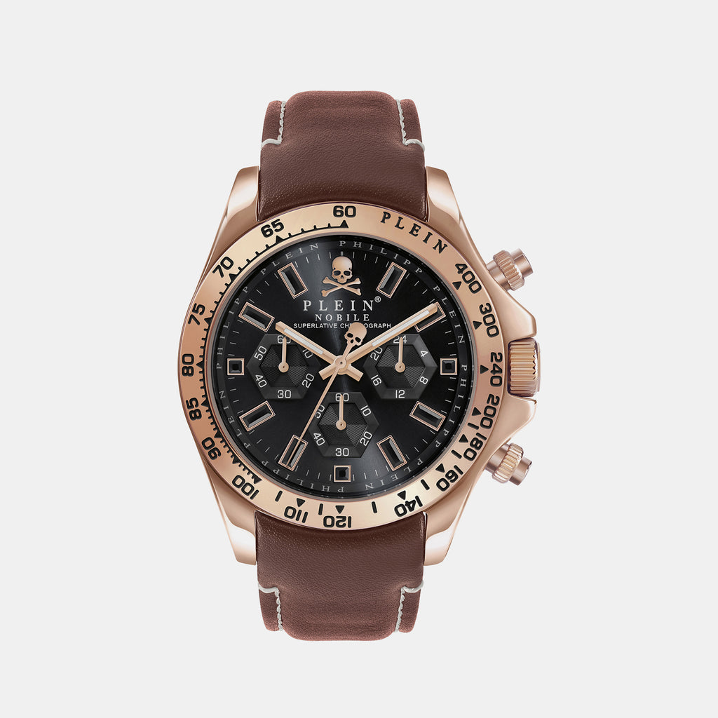 Philipp Plein Round Black Chronograph watch