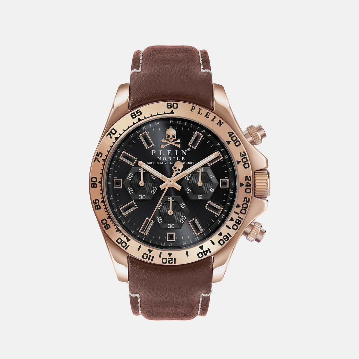 Philipp Plein Round Black Chronograph watch