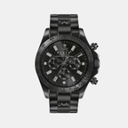 Men Quartz Black Dial Chronograph Stainless Steel Watch PWCAA0421