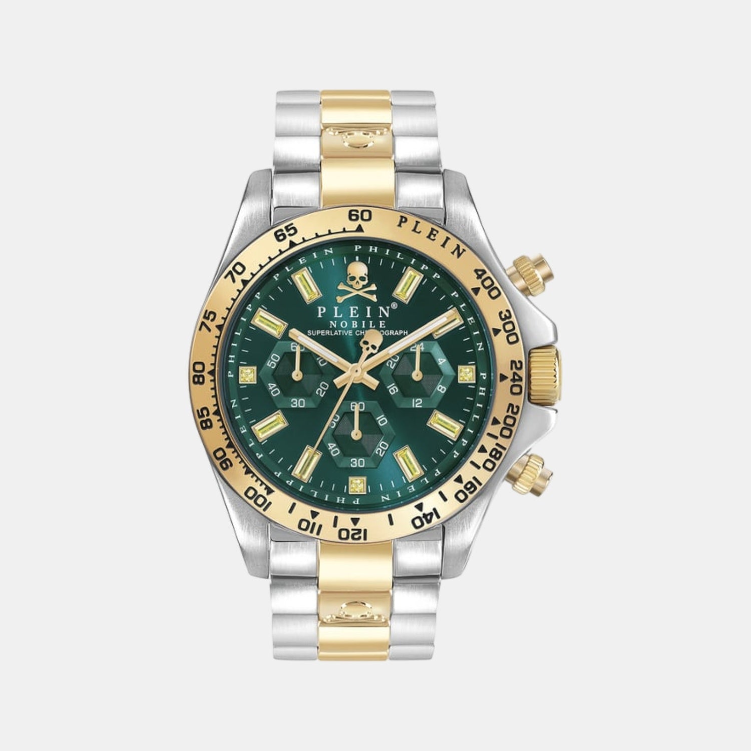 Women Quartz Green Dial Chronograph Stainless Steel Watch PWCAA0821