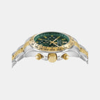 Women Quartz Green Dial Chronograph Stainless Steel Watch PWCAA0821