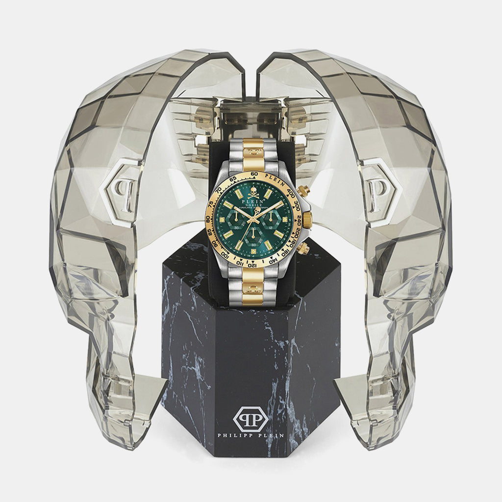 Women Quartz Green Dial Chronograph Stainless Steel Watch PWCAA0821