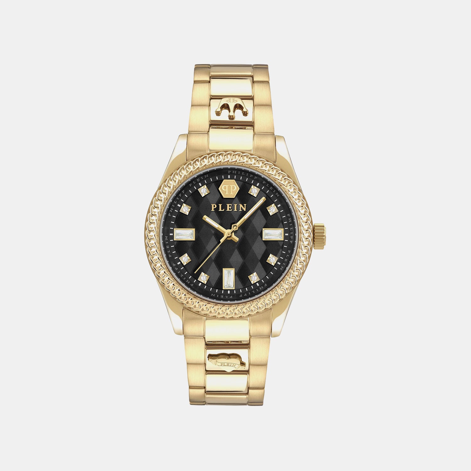 Women Quartz Black Dial Analog Stainless Steel Watch PWCDA0624