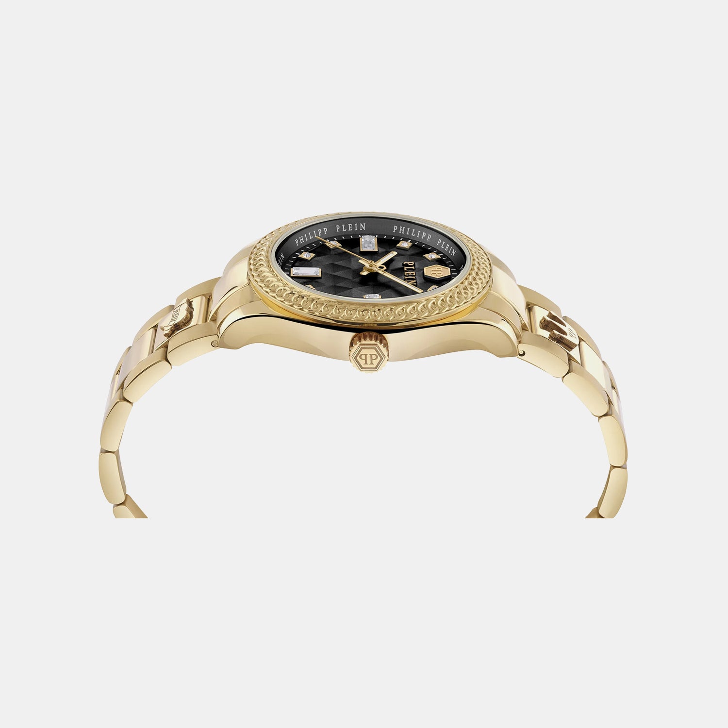 Women Quartz Black Dial Analog Stainless Steel Watch PWCDA0624