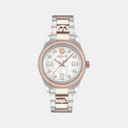 Women Automatic White & Silver Dial Analog Stainless Steel Watch PWCDA0724