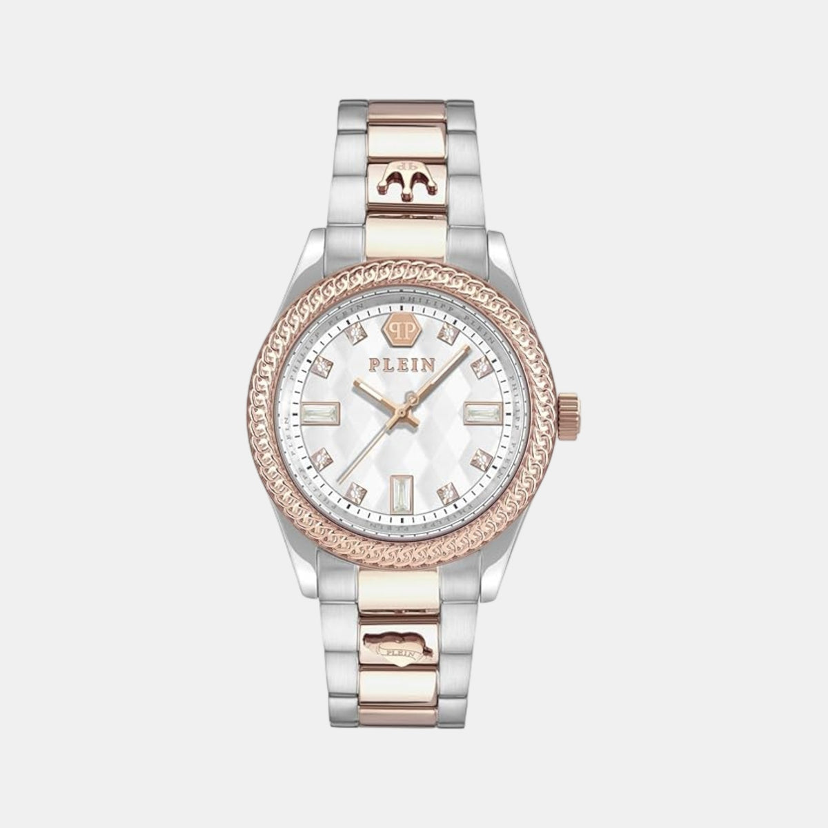 Women Automatic White Dial Analog Stainless Steel Watch PWCDA0724