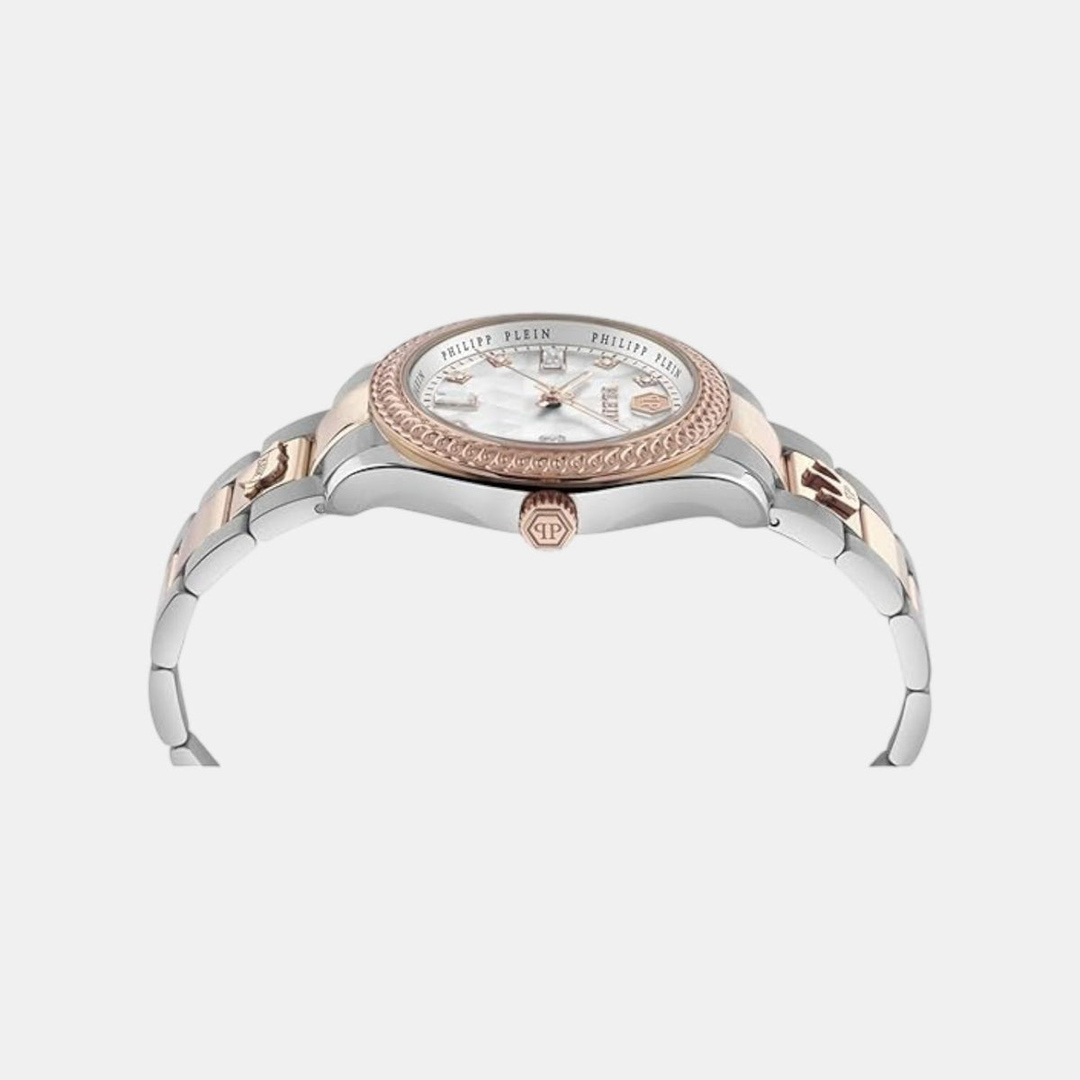 Women Automatic White Dial Analog Stainless Steel Watch PWCDA0724