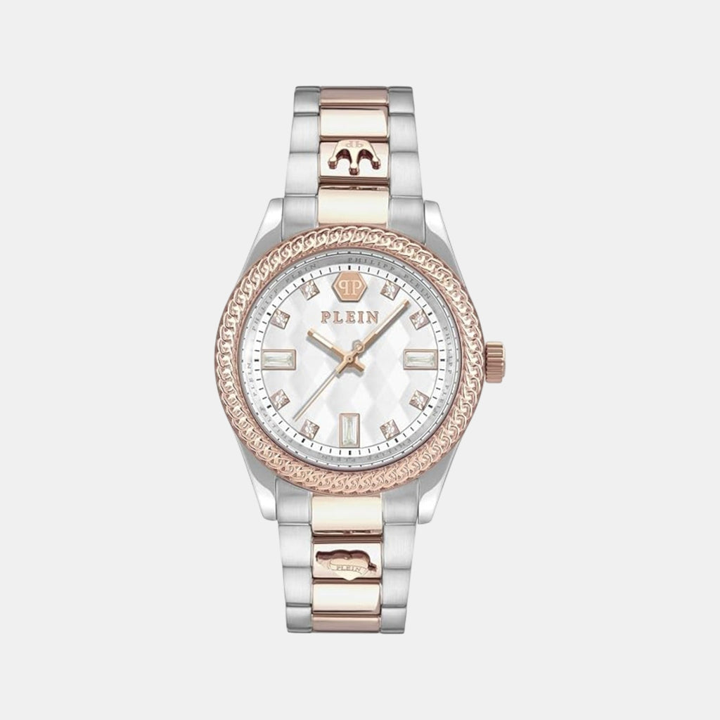 Women Automatic White & Silver Dial Analog Stainless Steel Watch PWCDA0724