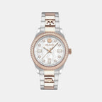 Women Automatic White & Silver Dial Analog Stainless Steel Watch PWCDA0724