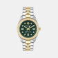 Women Quartz Green Dial Analog Stainless Steel Watch PWDAA0421