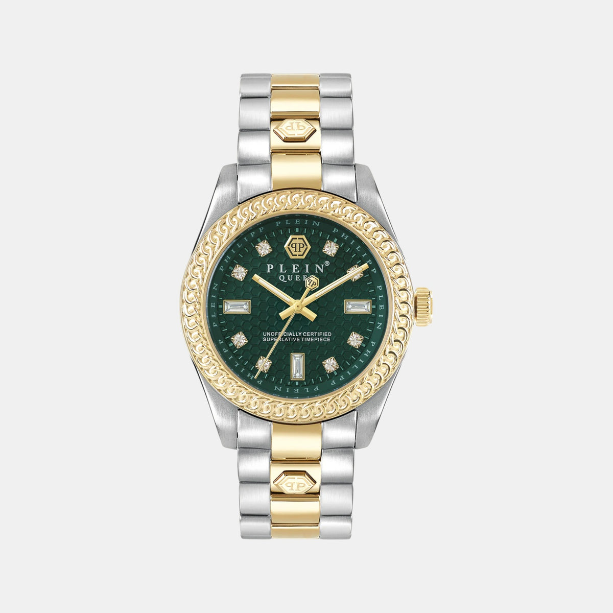 Women Quartz Green Dial Analog Stainless Steel Watch PWDAA0421