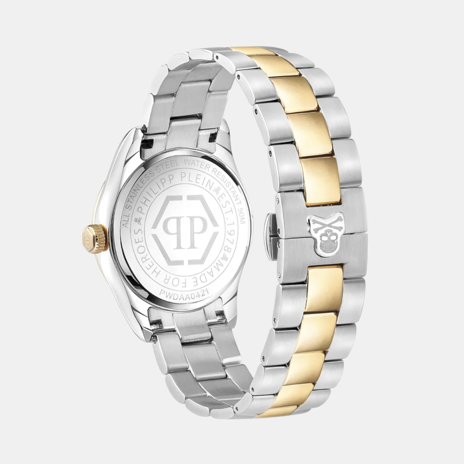 Women Quartz Green Dial Analog Stainless Steel Watch PWDAA0421