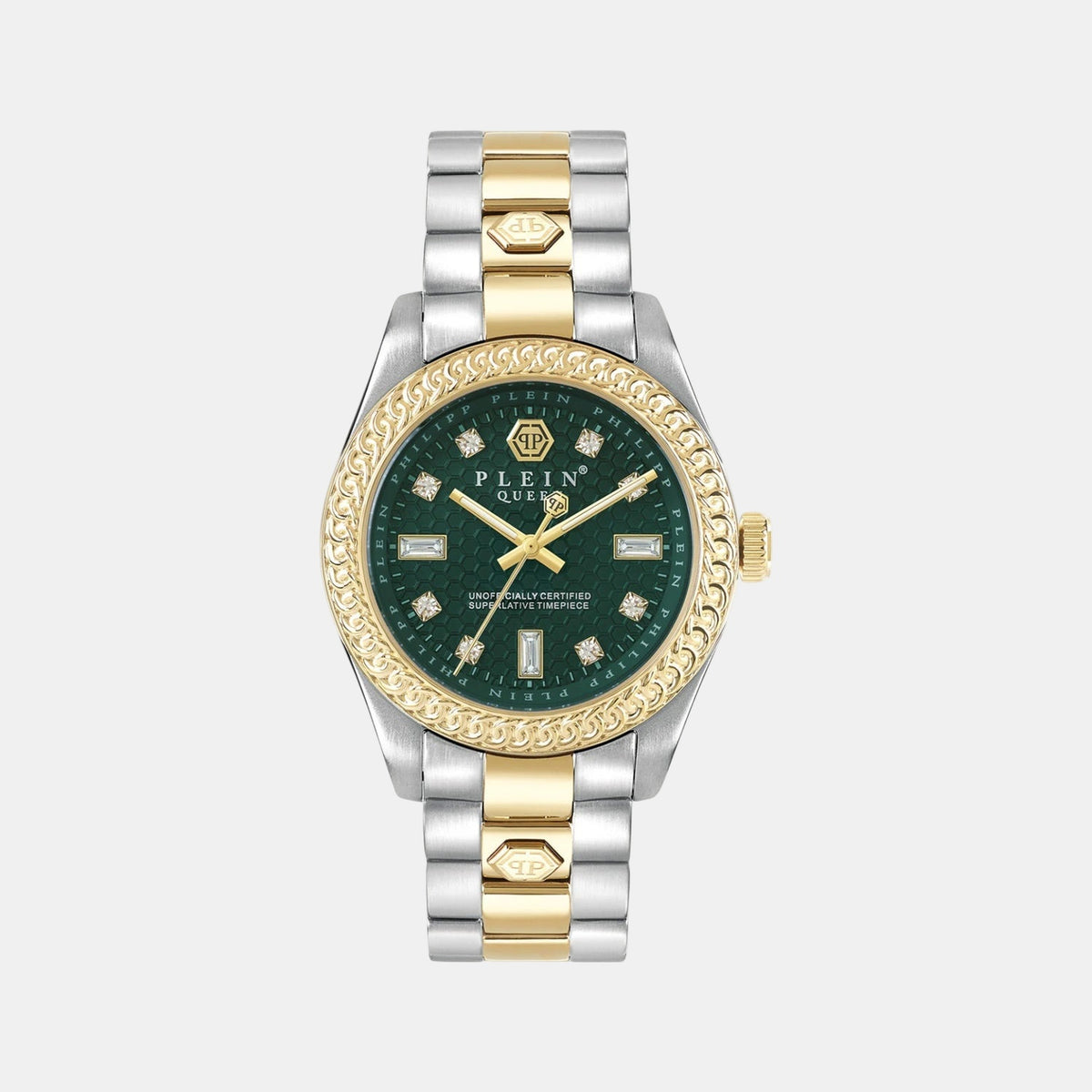 Women Quartz Green Dial Analog Stainless Steel Watch PWDAA0421