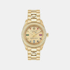 Daa - Queen 36Mm Women Quartz Gold Dial Analog Stainless Steel Watch PWDAA0721
