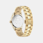 Daa - Queen 36Mm Women Quartz Gold Dial Analog Stainless Steel Watch PWDAA0721