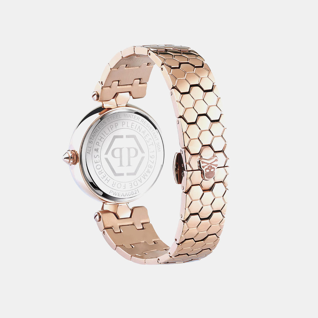 Women Quartz White Dial Analog Stainless Steel Watch PWEAA0821