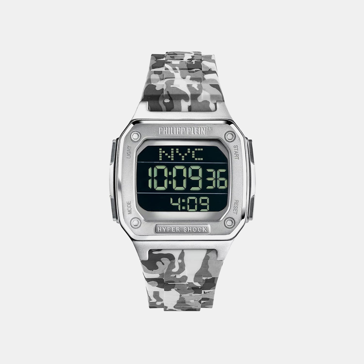 Unisex Quartz Black Dial Digital Silicone Watch PWHAA1522