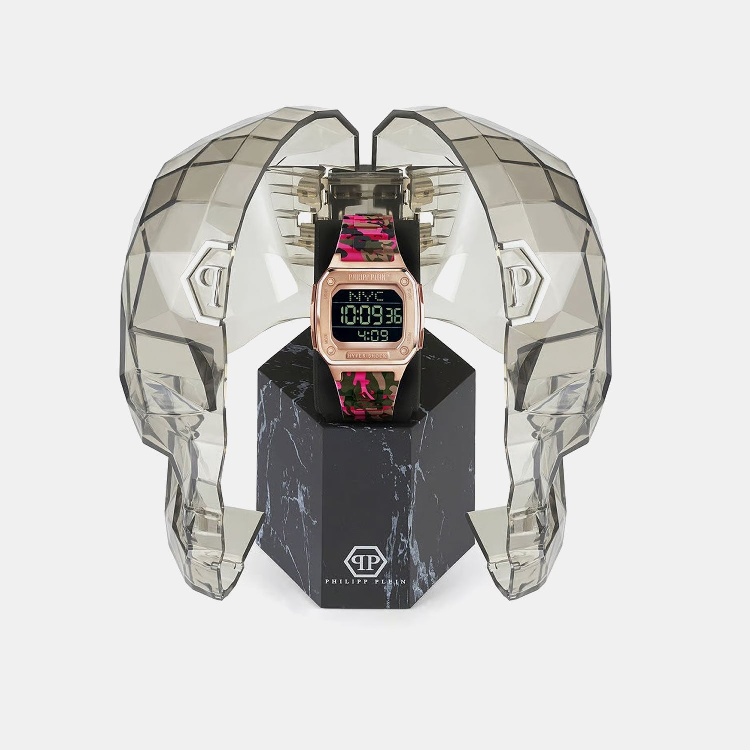 Unisex Quartz Black Dial Digital Silicone Watch PWHAA1622