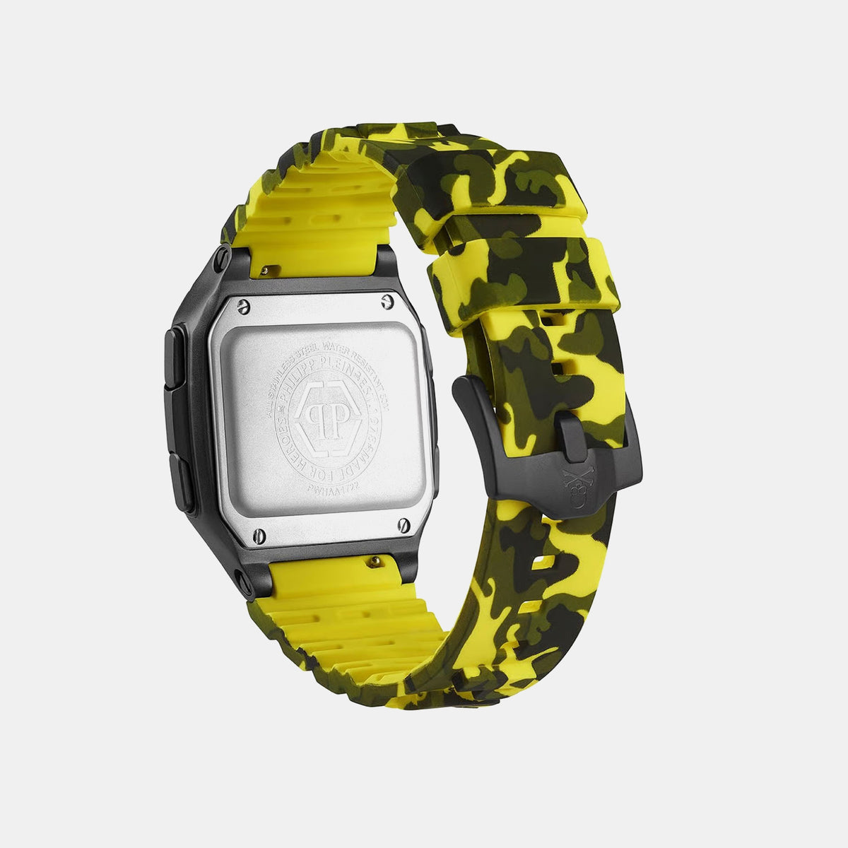 Haa - Hyper Shock Unisex Quartz Black Dial Digital Silicone Watch PWHAA1722
