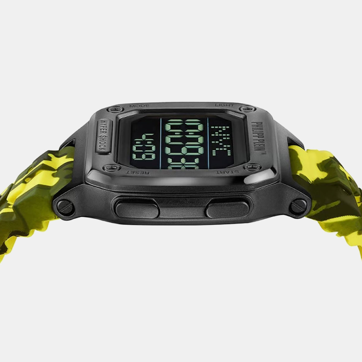 Haa - Hyper Shock Unisex Quartz Black Dial Digital Silicone Watch PWHAA1722