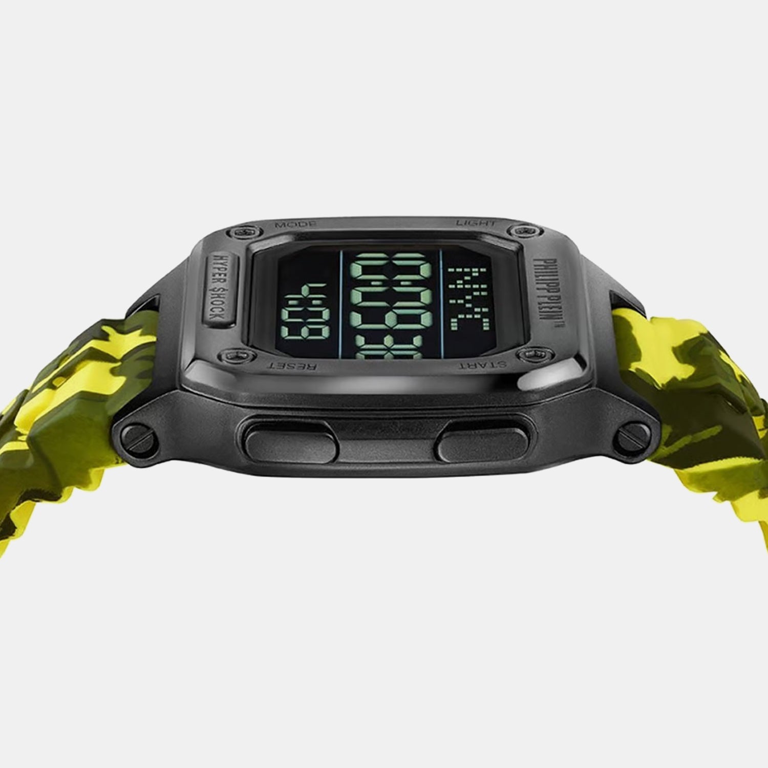 Unisex Quartz Black Dial Digital Silicone Watch PWHAA1722