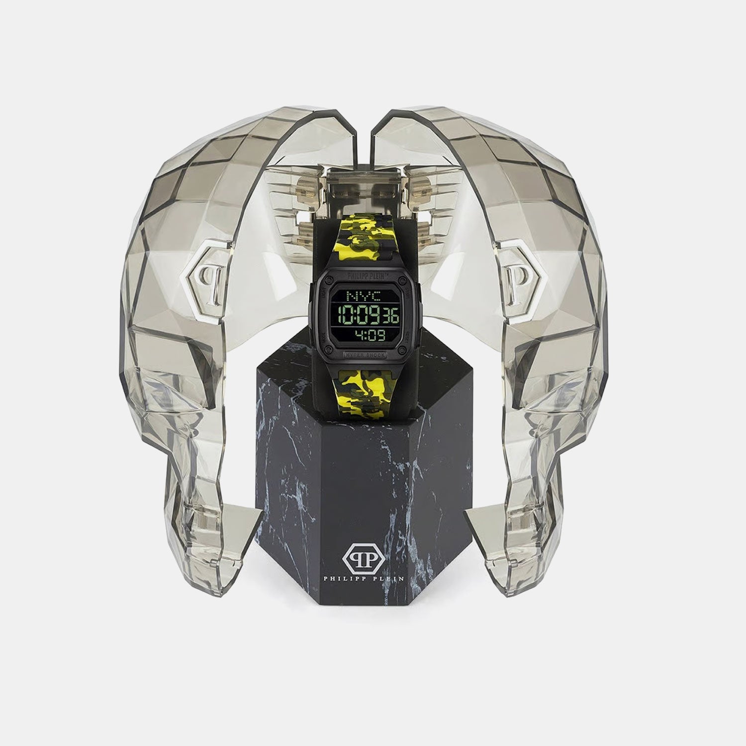 Unisex Quartz Black Dial Digital Silicone Watch PWHAA1722