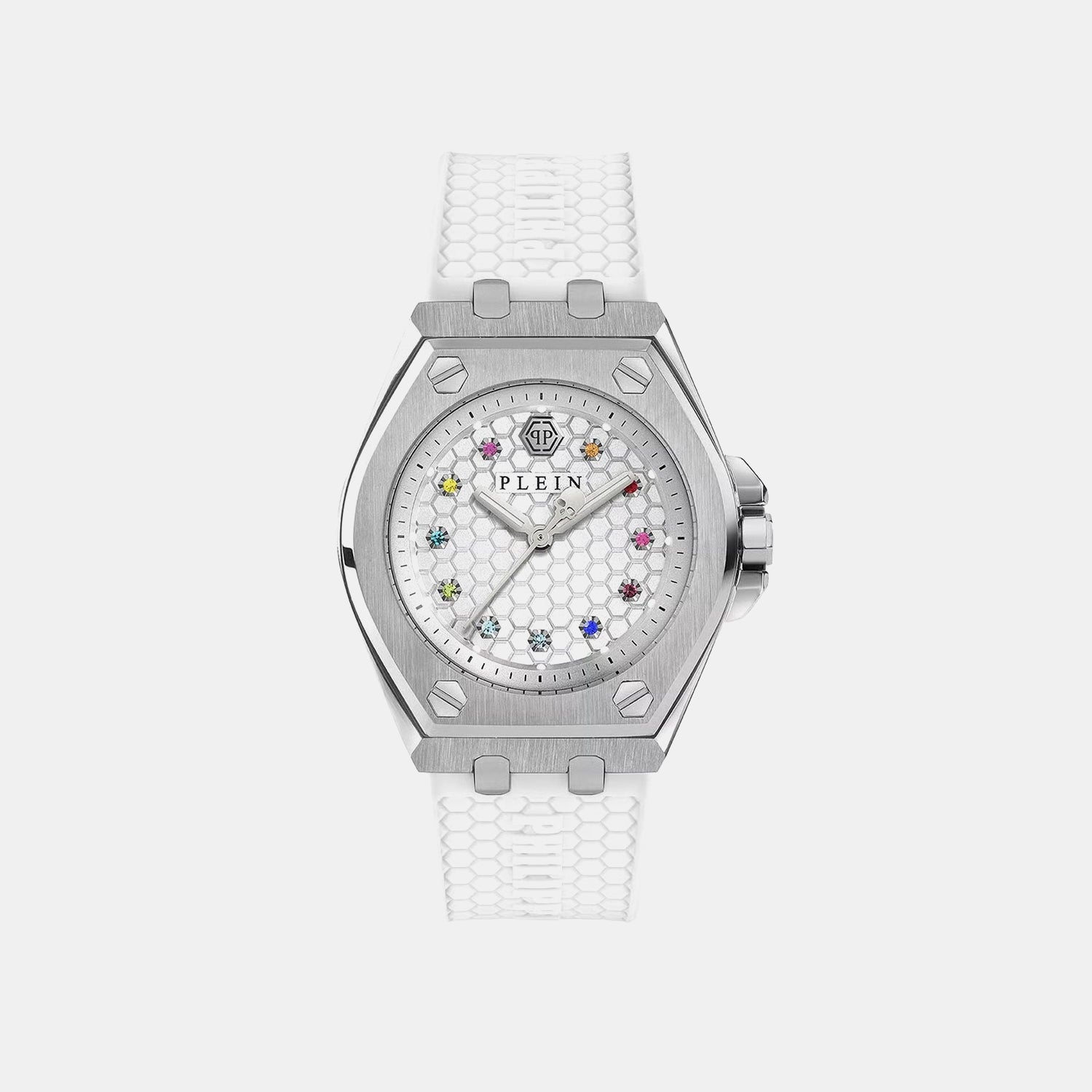 Women Quartz White Dial Analog Silicone Watch PWJAA0122