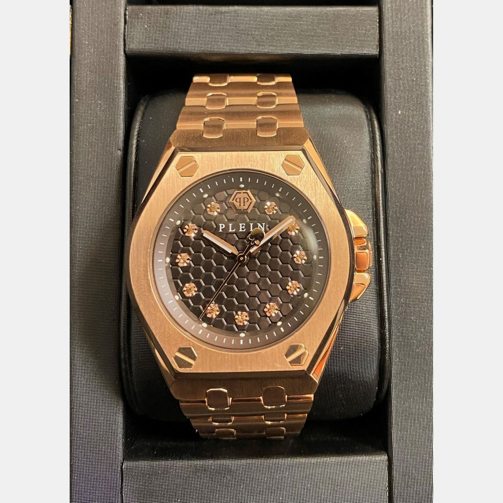 Philipp Plein 38 mm Rose Gold Quartz watch