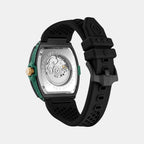 Men Quartz Black Dial Analog Silicone Watch PWJFA0325