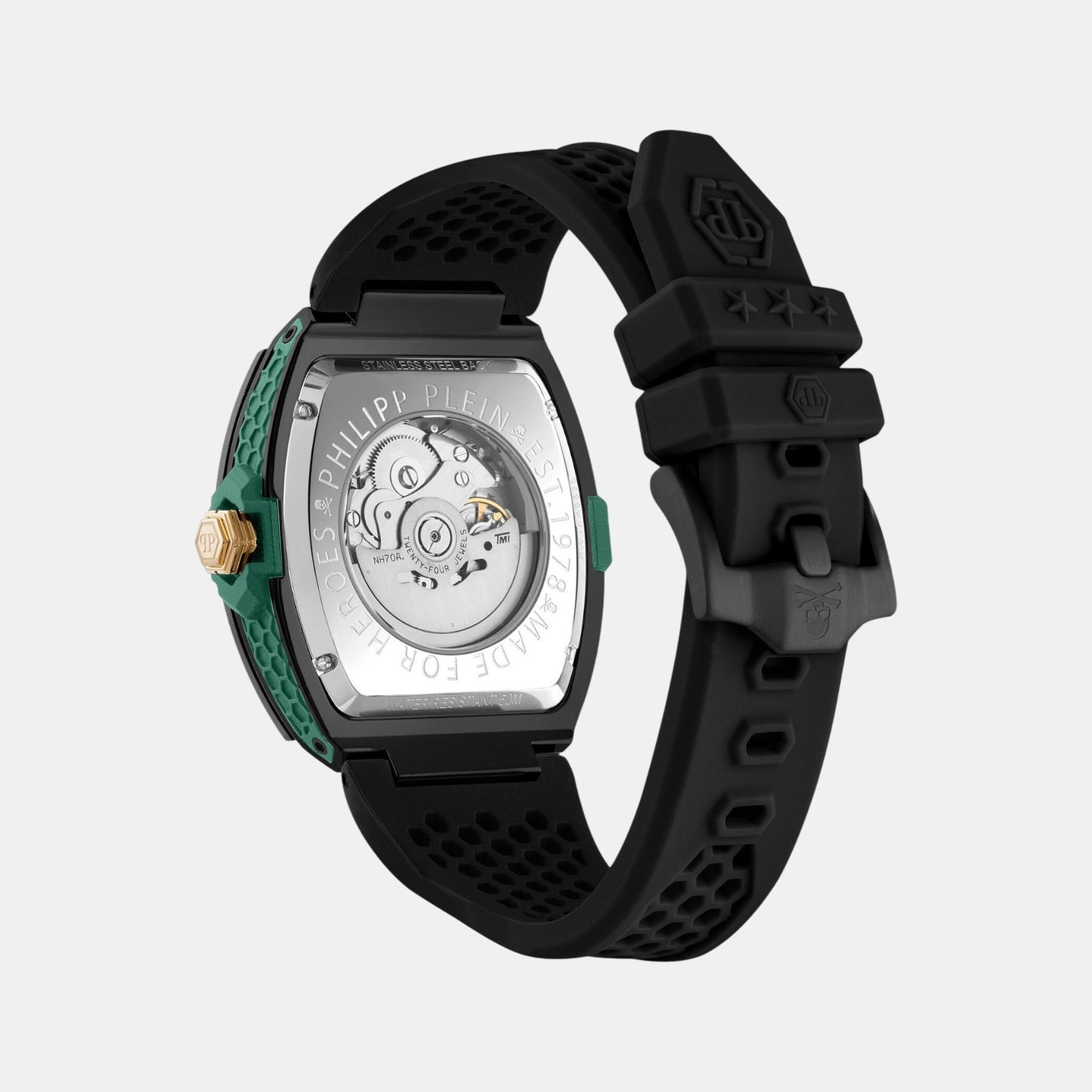 Men Quartz Black Dial Analog Silicone Watch PWJFA0325