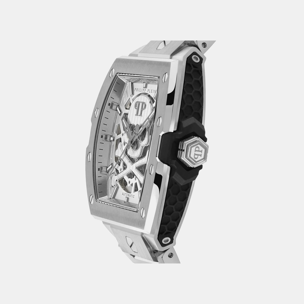 Jfa-The Skeleton Restyle Men Automatic Silver Dial Analog Stainless Steel Watch PWJFA0425