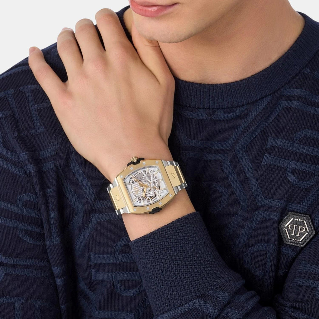 Men Automatic Silver Dial Analog Stainless Steel Watch PWJFA0525