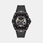 Men Automatic Black Dial Analog Stainless Steel Watch PWJFA0725