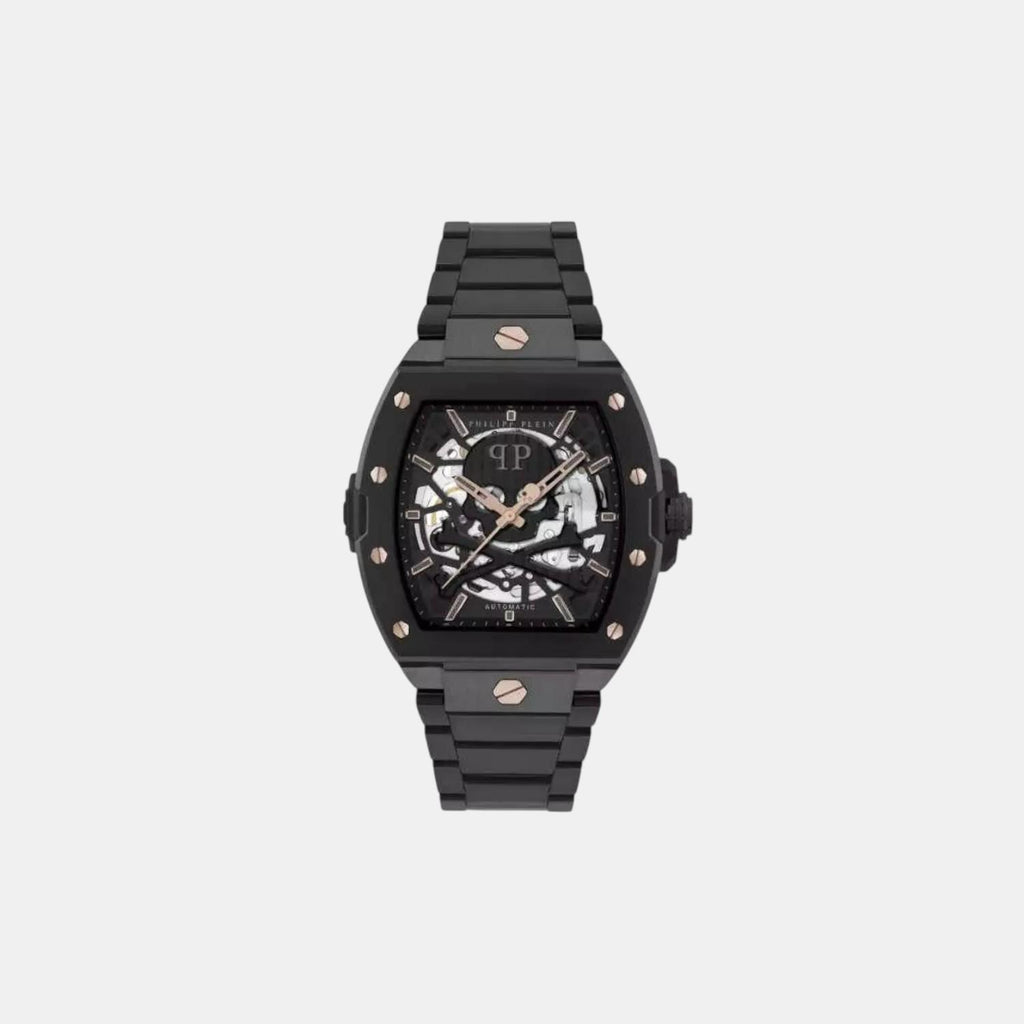 Men Automatic Black Dial Analog Stainless Steel Watch PWJFA0725