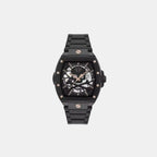 Men Automatic Black Dial Analog Stainless Steel Watch PWJFA0725
