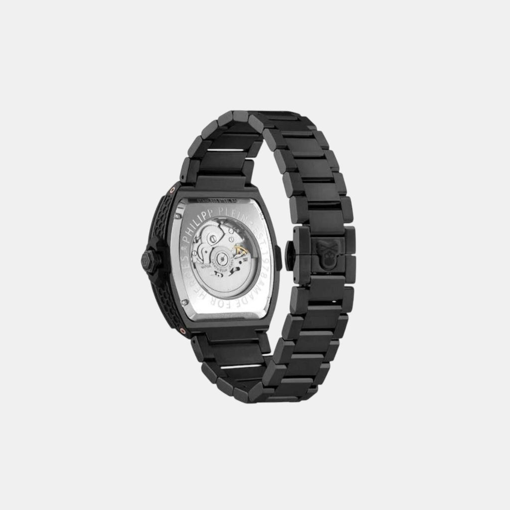 Men Automatic Black Dial Analog Stainless Steel Watch PWJFA0725