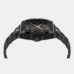 Men Automatic Black Dial Analog Stainless Steel Watch PWJFA0725