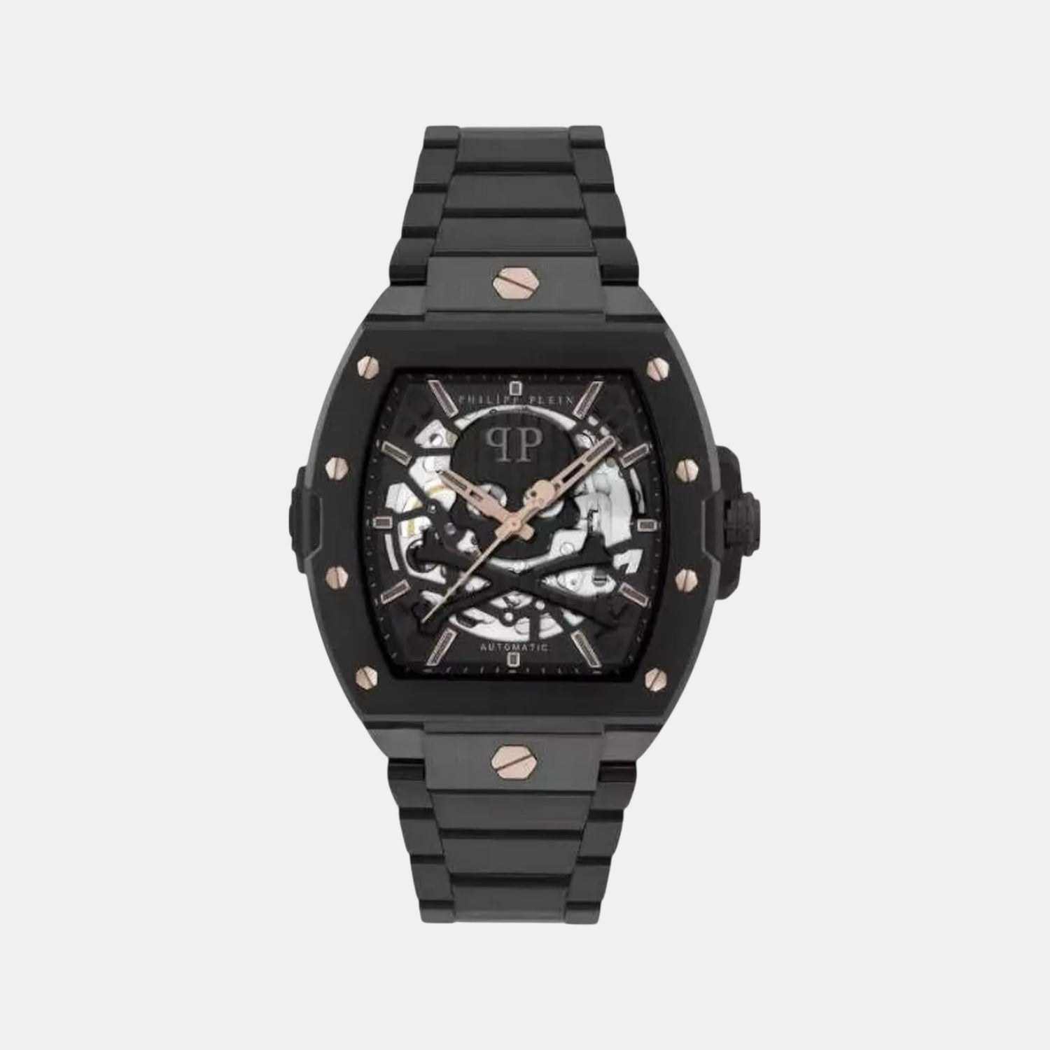 Men Automatic Black Dial Analog Stainless Steel Watch PWJFA0725