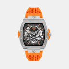 Men Quartz Gun Dial Analog Silicone Watch PWJFA1225
