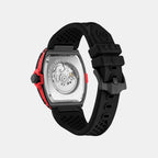 Men Automatic Black Dial Analog Silicone Watch PWJFA1626