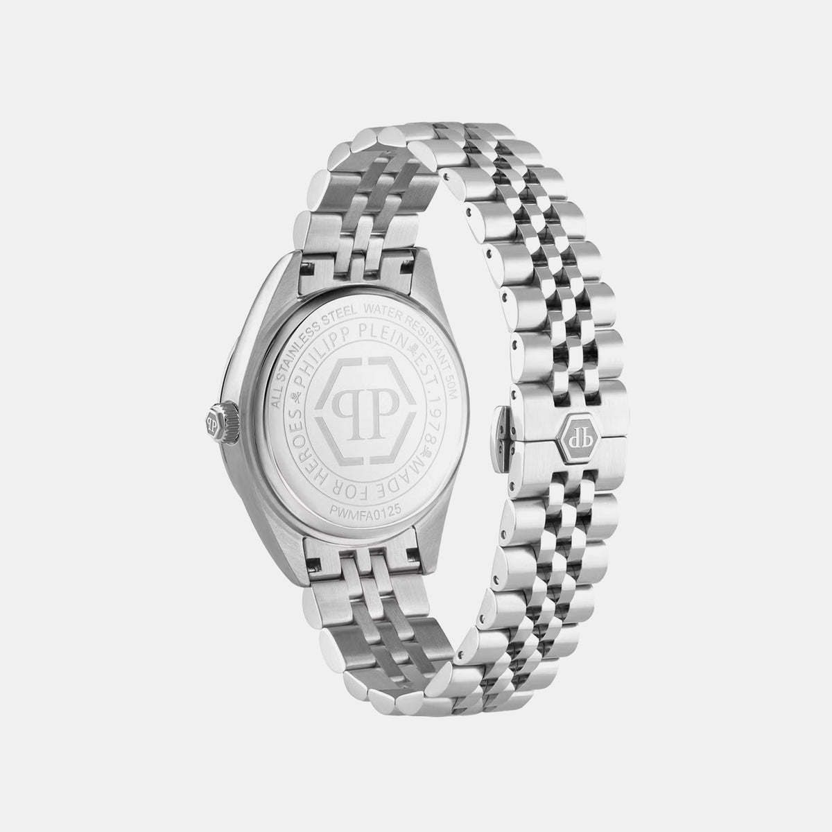 Mfa-New Date Superlative Men Quartz Black Dial Analog Stainless Steel Watch PWMFA0125