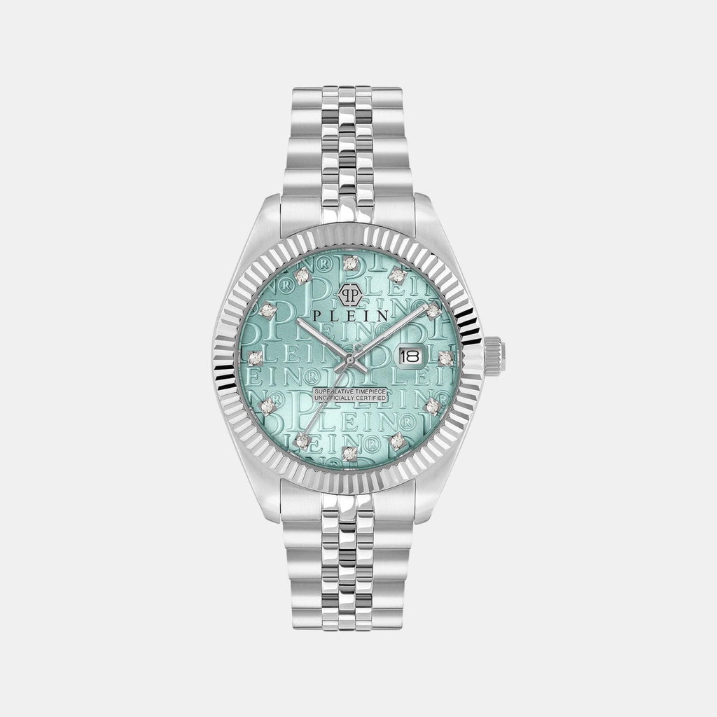 Men Quartz Light Blue Dial Analog Stainless Steel Watch PWMFA0225