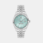 Men Quartz Light Blue Dial Analog Stainless Steel Watch PWMFA0225