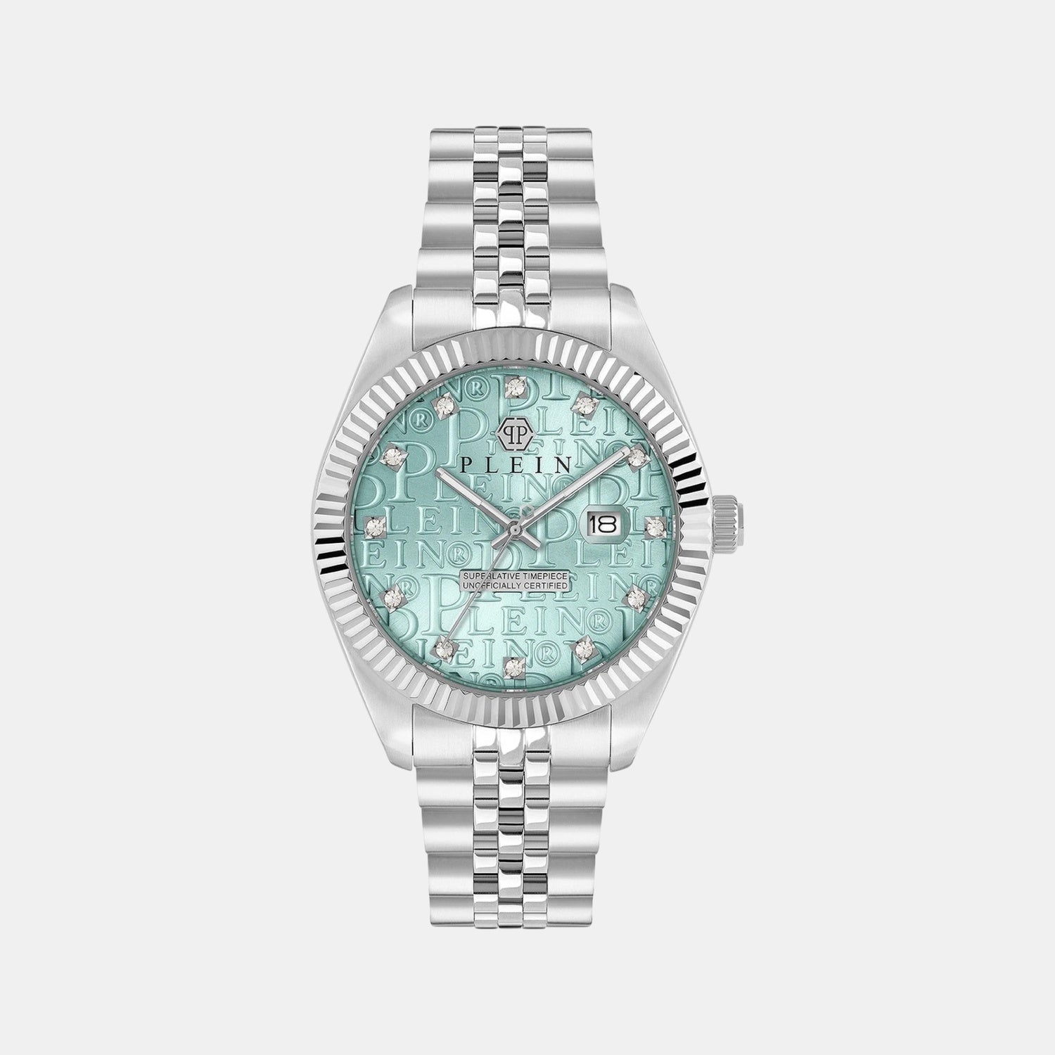 Men Quartz Light Blue Dial Analog Stainless Steel Watch PWMFA0225