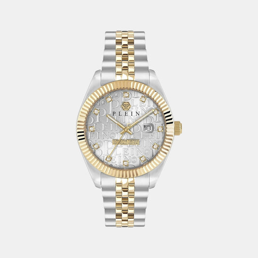 Men Quartz Grey Dial Analog Stainless Steel Watch PWMFA0425