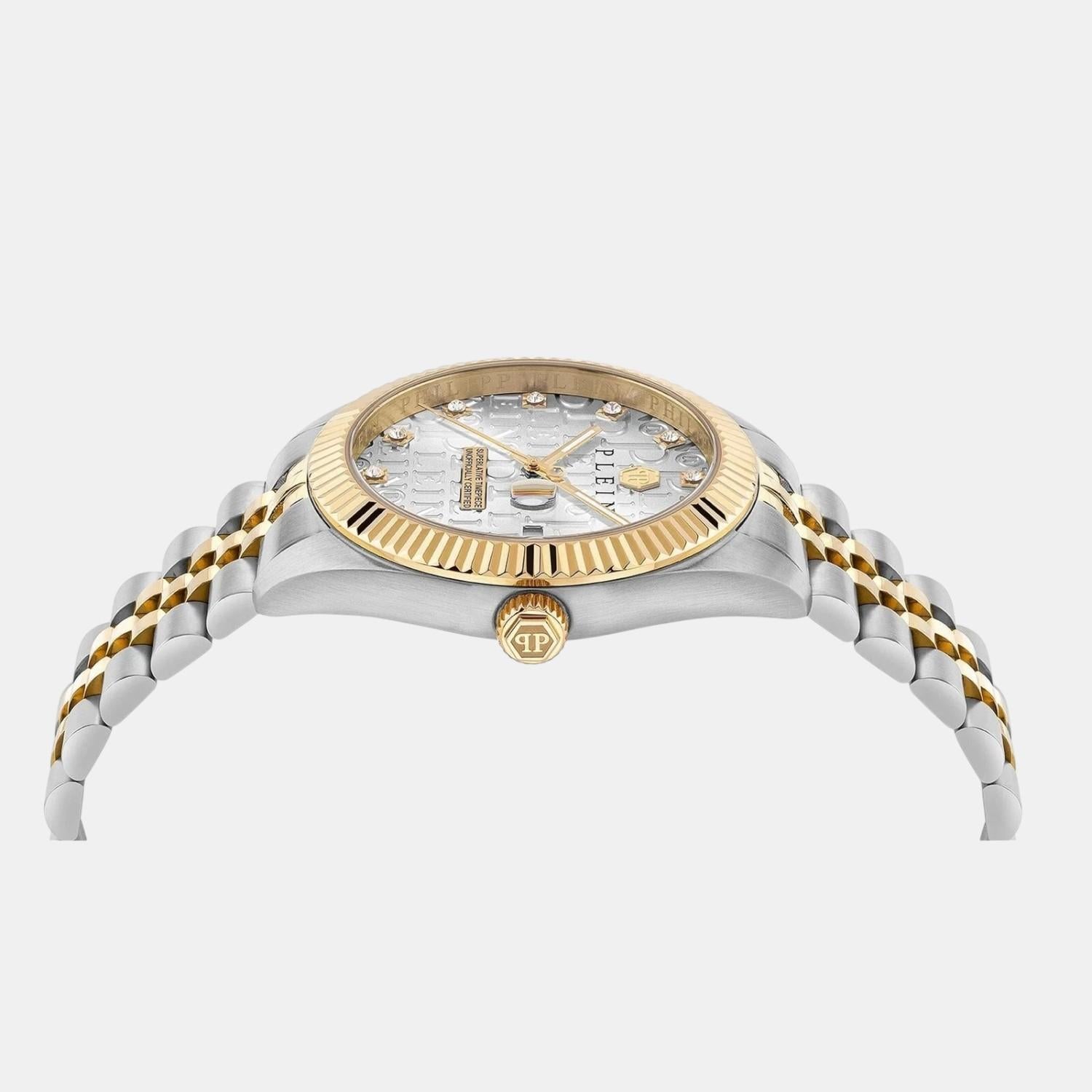 Men Quartz Grey Dial Analog Stainless Steel Watch PWMFA0425