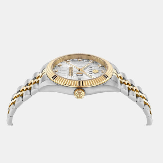 Men Quartz Grey Dial Analog Stainless Steel Watch PWMFA0425